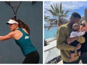 Еліна Світоліна з чоловіком Гаелем та дочкою Скай