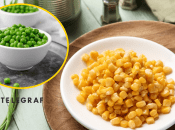 Зелений горошок, консервована кукурудза