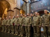 Военные капелланы в Софии Киевской / Facebook религиозного братства "Благоверного гетмана Петра Конашевича-Сагайдачного".