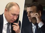 Володимир Путін та Еммануель Макрон