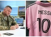 Валерию Залужному подарили футболку с автографом Лионеля Месси
