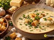 Овощной крем-суп с сухариками