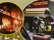 Коллаж "Телеграф", ГСЧС Харьковской области