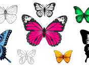 Раскраски A4 для детей: бабочки