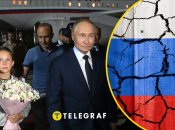 Анна Дульцева та Володимир Путін (зліва направо)