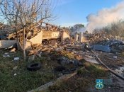 Разрушен частный дом, еще несколько повреждено