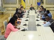 Володимир Зеленський під час зустрічі з африканськими журналістами