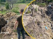 В Городище на открытом участке зафиксирован сброс нечистот