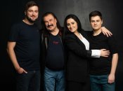 Степан Гіга з дітьми