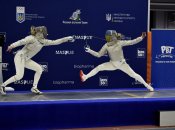 Ольга Харлан (праворуч) у фіналі чемпіонату України