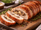 Рулет с фаршем и беконом