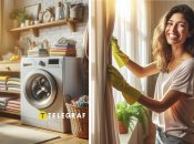 Перед великодніми святами багато хто починає мити вікна і прати штори