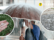 Запорожье накрыл сильный град