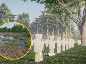 Активисты пикетируют строительство Национального военного кладбища. Фото Коллаж "Телеграфа".