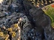 Кадр з відео "IHA" показує гігантський розлом