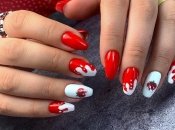 Клубничный маникюр — отличная альтернатива летним вариантам дизайна