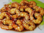 Креветки у медовому соусі