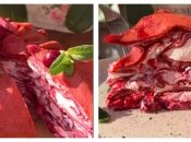 Блинный ягодный торт