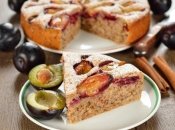 Рецепт недели. Пирог со сливами