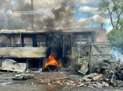 Последствия атаки российского беспилотника