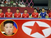 Кім Чен Ин та юнацька збірна Північної Кореї з футболу