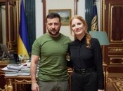 Джессіка Честейн зустрілася з Володимиром Зеленським