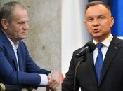 Дональд Туск и Анджей Дуда (слева направо)