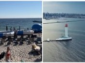 Шло 75 августа: в Одессе люди посреди осени отдыхали на пляже и купались в море (видео)