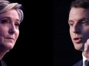 Марин Ле Пен и Эмманюэль Макрон