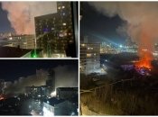 Пожар был хорошо виден из разных районов города