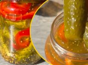 Консервированные огурцы с перцем