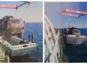 Россияне сняли, как перевозили Панцирь на остров Змеиный