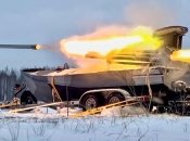 Sea Baby під час випробувань стрілянини з РСЗВ