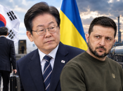Президент Южной Кореи Ли Чжэ Мён и президент Украины Владимир Зеленский