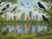 В місто перебрались різні види птахів - всіх легко впізнати