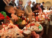 Служба Божья на Пасху в Киеве в ночь с 15 на 16 апреля 2023 года