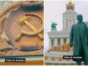 В рф не нашли собственной архитектуры, чтобы похвастаться, поэтому взяли старые кадры из Киева