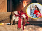 Пара дивиться на сніг за вікном