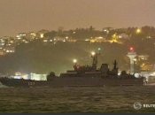 Один из огромных десантных кораблей России