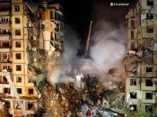 Последствия взрыва российской ракеты в Днепре