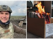 "Наша обязанность": украинский журналист сжег документы об уклонистах в военкомате Суджи (видео)
