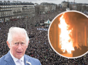 В городе Бордо демонстранты подожгли дверь ратуши