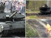 Тяжелая боевая техника вспыхнула как спичка