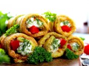 Закуска из кабачков с творогом