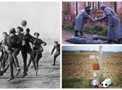 Про футбол на Рождество сейчас напоминают памятники