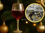 Новогоднее украшение в форме бокала