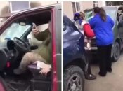 Женщина напала на сотрудников ТЦК на Хмельнитчине и повредила их авто: ей грозит смешной штраф