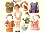 Чем занять ребенка: 11 бумажных кукол с одеждой для вырезания