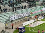 Ультрас "Шленска" вывесили баннер "Остановите украинизацию Польши"