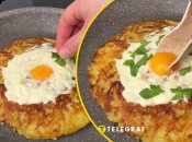 Картофельное кольцо с яйцом и сыром